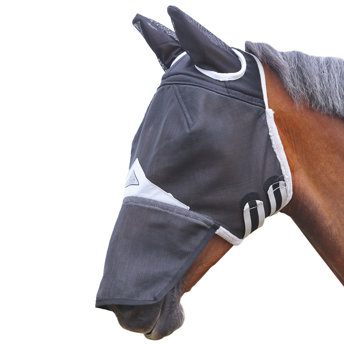 Shires FD Fly Mask with Ears & Nose - tackdirect